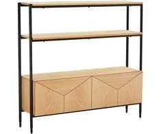 Fotelis Home4you Lentyna NATE 125,5x32xH117cm, ąžuolas