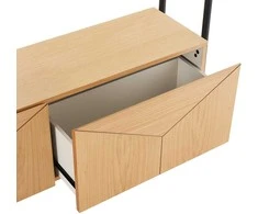 Fotelis Home4you Lentyna NATE 125,5x32xH117cm, ąžuolas