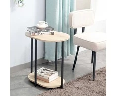 Fotelis Home4you Šoninis staliukas HANNES 52x35xH54cm Rustic melaminas