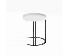 Fotelis Home4you Kavos staliukas KEIRA D40xH45cm Balta