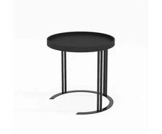 Fotelis Home4You Kavos staliukas KEIRA D50xH50cm Juoda