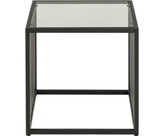 Fotelis Home4you Šoninis staliukas STRINGTON 40x40xH40cm, pilkas