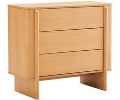 Home4You Sideboard MORBEN 90x42xH80cm, melamine with oak decor
