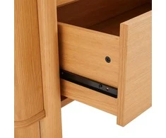 TV staliukas Home4You Sideboard MORBEN 90x42xH80cm, melamine with oak decor