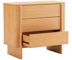 Home4You Sideboard MORBEN 90x42xH80cm, melamine with oak decor
