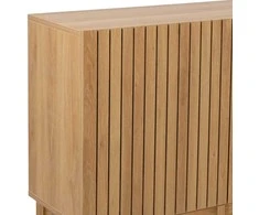 Fotelis Home4you Komoda SUNNY Ąžuolo Melamino, Briaunotos Durelės, 80x40xH80cm