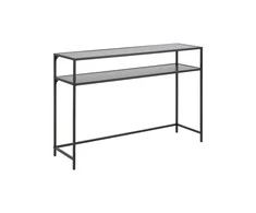 Fotelis Home4You Actona Konsole Seaford Slim juoda