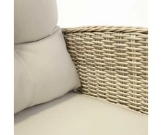 Home4You Lauko baldų komplektas EMERALD stalas, sofa, 2 kėdės