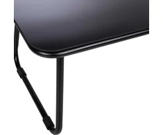 Home4You Lauko baldų komplektas MACOS Sofa, stalas ir 2 kėdės Pilka/Juoda