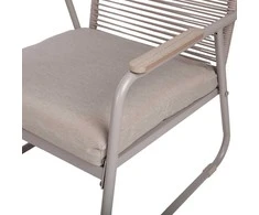 Home4You Lauko baldų komplektas MACOS Sofa, stalas ir 2 kėdės Smėlio