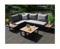 Home4You Lauko baldų komplektas MALTA modulinė sofa, 2 stalai