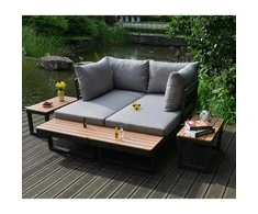 Home4You Lauko baldų komplektas MALTA modulinė sofa, 2 stalai