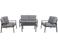Home4You Lauko baldų komplektas TIFTON stalas, sofa, 2 kėdės