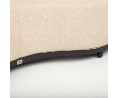 Lauko baldų komplektas Home4You Sofa AMANO, dviejų vietų, smėlio spalvos