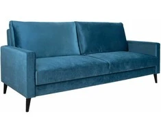 Home4You Sofa-lova ANNA su daiktadėže Melsvai žalias aksomas