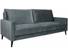 Home4You Sofa-lova ANNA su daiktadėže Pilkas aksomas
