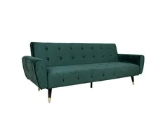 Home4You Sofa lova FALUN, 214x83xh82cm, žalias aksomas