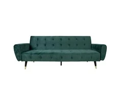 Home4You Sofa lova FALUN, 214x83xh82cm, žalias aksomas