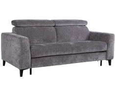 Home4You Sofa bed FRODE with spring mattress, pilkas