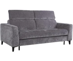 Home4You Sofa bed FRODE with spring mattress, pilkas
