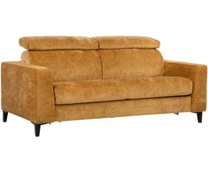 Home4You Sofa bed FRODE with spring mattress, yellow