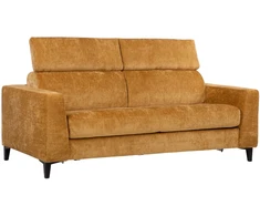 Home4You Sofa bed FRODE with spring mattress, yellow