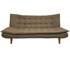 Išskleidžiamoji sofa „GOZZANO“, pilkai rudos spalvos, bandymas