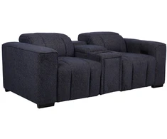Lova „HUB“ dvivietė elektrinė atlošiamoji sofa, tamsiai mėlyna