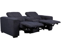 Lova „HUB“ dvivietė elektrinė atlošiamoji sofa, tamsiai mėlyna