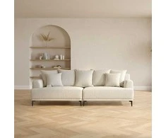 Home4You Sofa MAGNOLIA 4-vietė, šviesiai smėlio