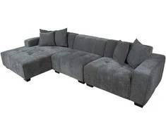Home4you Kampinė sofa DAHLIA KK, pilka