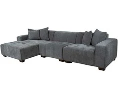 Home4you Kampinė sofa DAHLIA KK, pilka