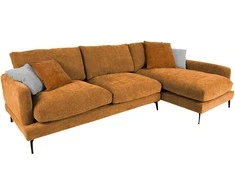 Home4you Kampinė sofa DAISY DK, ruda
