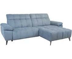 Home4you Elektrinė Kampinė sofa LUZERN dešinioji kampinė, melsva