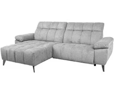 Home4you Elektrinė kampinė sofa LUZERN KK, pilkas