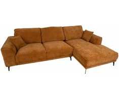 Home4You Kampinė sofa OLIVIA DK, ruda