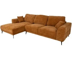 Home4You Kampinė sofa OLIVIA KK, ruda