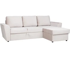 Home4You Kampinė miegamoji sofa „INGMAR“, smėlio spalvos
