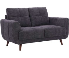 Home4You Dark Sofa STEVE, 2 vietų, tamsiai pilka
