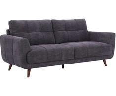 Home4You Dark Sofa STEVE, 3 vietų, tamsiai pilka