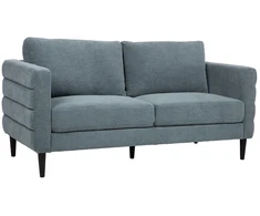 Home4You Sofa STEVENS 2-seater, greenish-pilkas