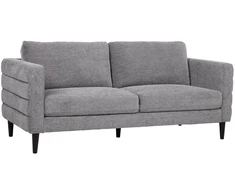 Home4You Sofa STEVENS 3-seater, pilkas