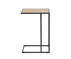 Fotelis Home4You Kavos staliukas SEAFORD 43x35xH63cm Ąžuolo