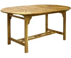 Home4you Stalas FINLAY 153/195x90x72cm, akacijos spalvos