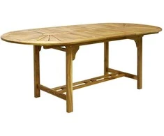 Home4you Stalas FINLAY 153/195x90x72cm, akacijos spalvos