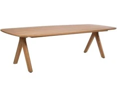 Lauko baldų komplektas Stalas ROCA 280x110xH76cm, tikmedžio