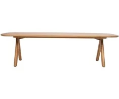 Lauko baldų komplektas Stalas ROCA 280x110xH76cm, tikmedžio