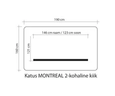 Home4You Stogelis supynėms MONTREAL 2, 160X190cm, rudas