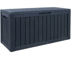 Dėžutė BOMM 117,5x47,5xH59cm/300L, juodas plastikas