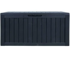 Dėžutė BOMM 117,5x47,5xH59cm/300L, juodas plastikas